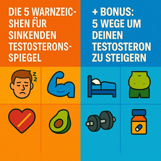 Die 5 Warnzeichen für sinkenden Testosteronspiegel + BONUS: 5 Wege um dein Testosteron zu steigern