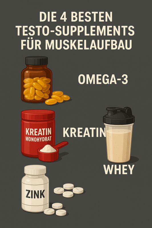 Die 4 besten Testo-Nahrungsergänzungsmittel für schnellen Muskelaufbau